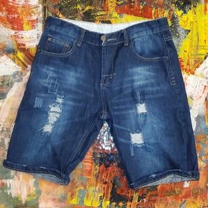 Iwollence mens jean shorts